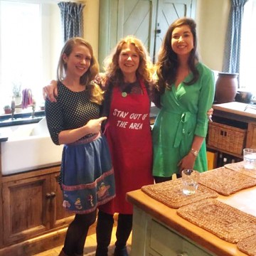 Jo with sous chefs
